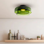 Lampa Sufitowa Skandynawska ze Szklanym Kloszem - Zielony