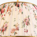 Lampa Sufitowa Vintage z Plisowanym Abażurem w Nadruk - 28