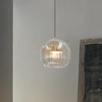 Lampa Wisząca Art Deco ze Szklanym Kloszem Kulowym i Regulowaną Wysokością - 10