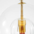 Lampa Wisząca Art Deco ze Szklanym Kloszem Kulowym i Regulowaną Wysokością - 7