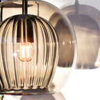 Lampa Wisząca Art Deco ze Szklanym Kloszem Kulowym i Regulowaną Wysokością - 8