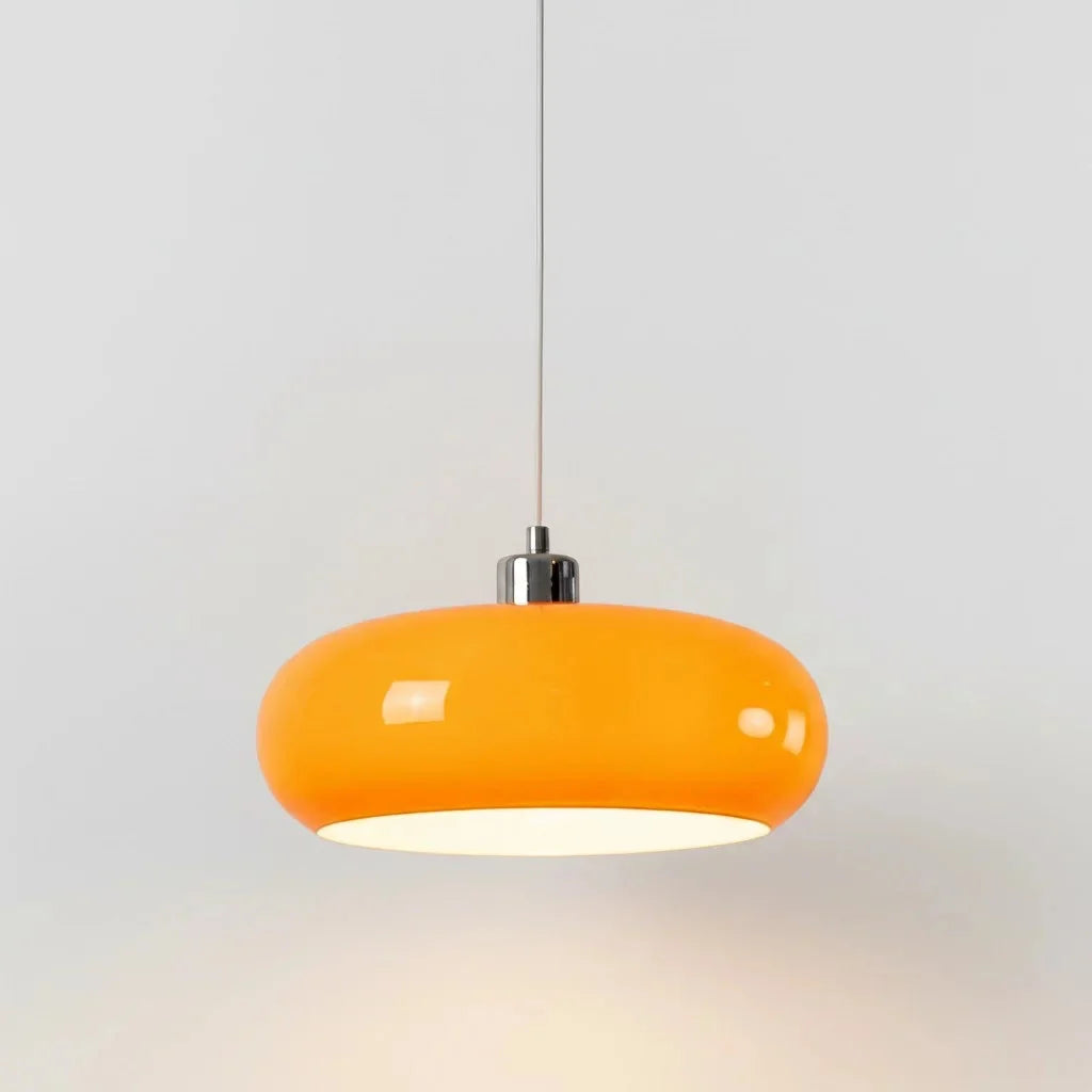 Lampa Wisząca Bauhaus ze Szklanym Kloszem Retro - 3