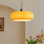 Lampa Wisząca Bauhaus ze Szklanym Kloszem Retro - 20