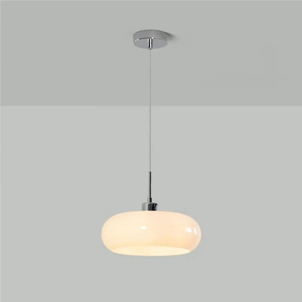 Lampa Wisząca Bauhaus ze Szklanym Kloszem Retro - 24