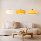 Lampa Wisząca Bauhaus ze Szklanym Kloszem Retro - 4