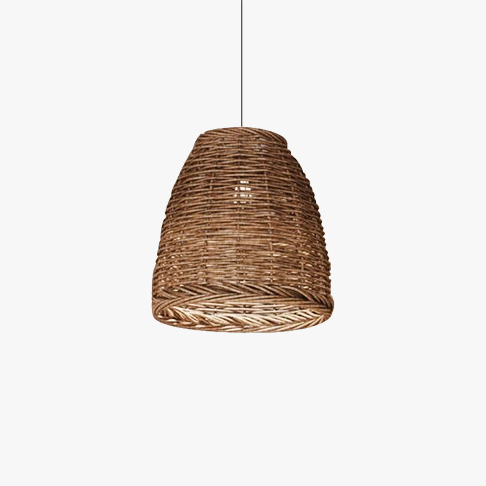Lampa Wisząca Boho z Rattanowym Kloszem i Regulowaną Wysokością - 2