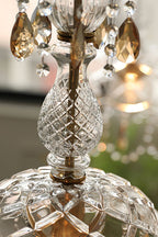 Lampa Wisząca Glamour z Kryształami i Szklanym Kloszem w Stylu Art Deco - 10