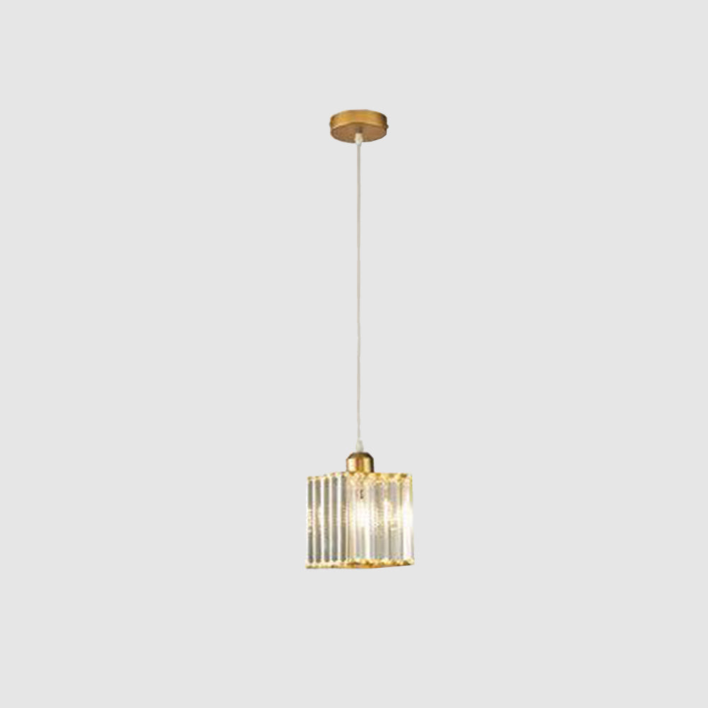 Lampa Wisząca Glamour z Kryształowymi Kloszami i Regulowaną Wysokością - Złoty