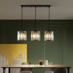 Lampa Wisząca Glamour z Kryształowymi Kloszami i Regulowaną Wysokością - 6