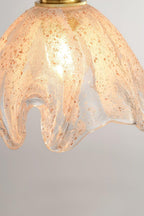 Lampa Wisząca Glamour ze Szklanym Kloszem w Kształcie Kwiatu - 7