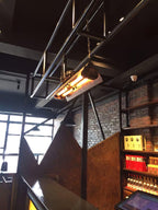 Lampa Wisząca Industrialna z Metalową Obudową na Łańcuchu - 9