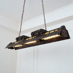 Lampa Wisząca Industrialna z Metalową Obudową na Łańcuchu - 16
