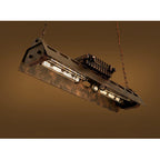 Lampa Wisząca Industrialna z Metalową Obudową na Łańcuchu - 24