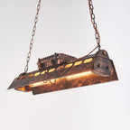 Lampa Wisząca Industrialna z Metalową Obudową na Łańcuchu - 7