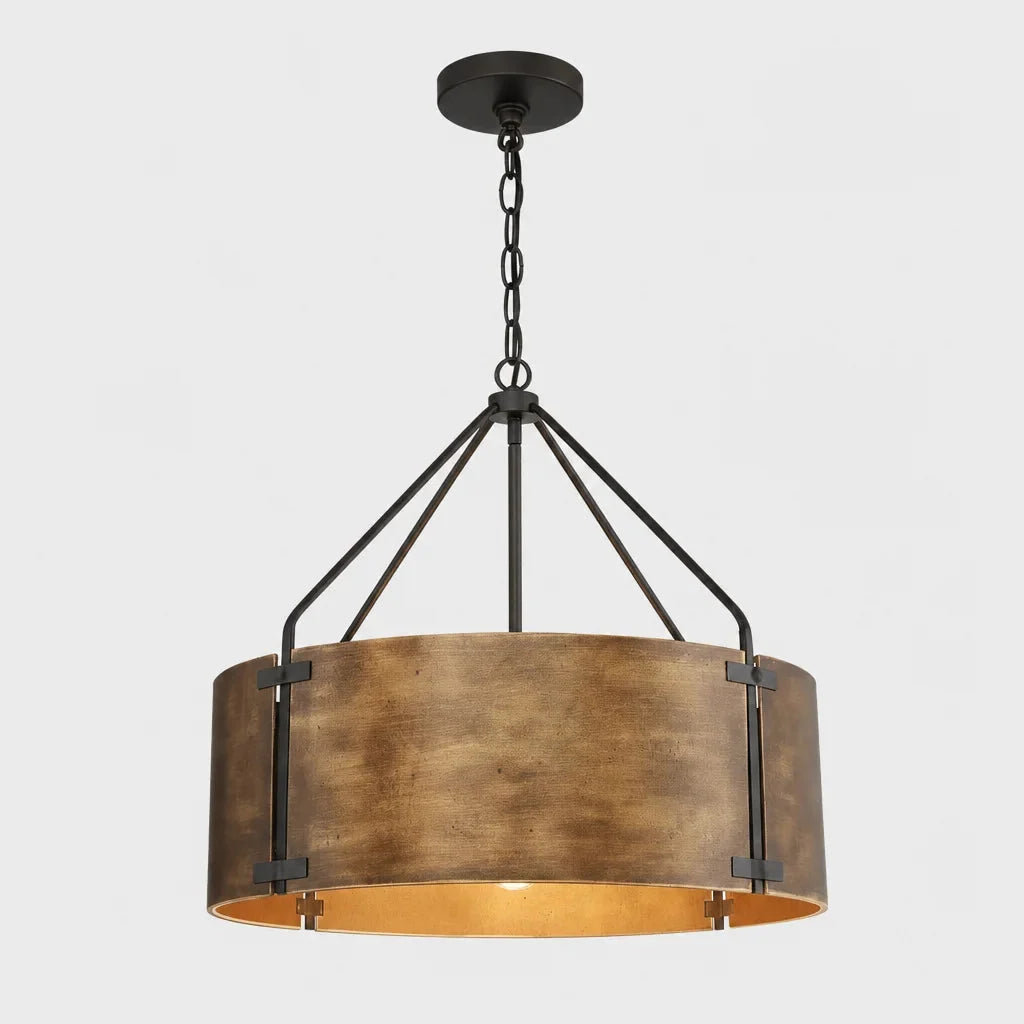 Lampa Wisząca Industrialna z Okrągłym Kloszem w Stylu Vintage - 11