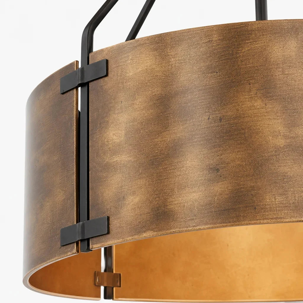 Lampa Wisząca Industrialna z Okrągłym Kloszem w Stylu Vintage - 12
