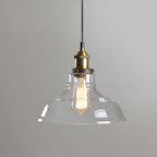 Lampa Wisząca Industrialna ze Szklanym Kloszem i Regulowanym Kablem - D przezroczysty