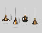 Lampa Wisząca Industrialna ze Szklanym Kloszem i Regulowanym Kablem - 5
