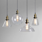 Lampa Wisząca Industrialna ze Szklanym Kloszem i Regulowanym Kablem - 7