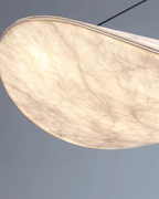 Lampa Wisząca Japandi z Rzeźbiarską Wstęgową Formą - 6