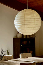 Lampa Wisząca Japońska Kula z Papierem Washi Duża Okrągła - 18