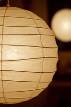 Lampa Wisząca Japońska Kula z Papierem Washi Duża Okrągła - 21