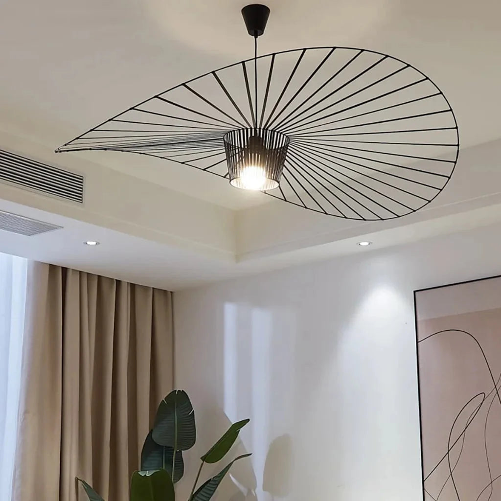 Lampa Wisząca Kapeluszowa Nowoczesna w Stylu Retro - 10