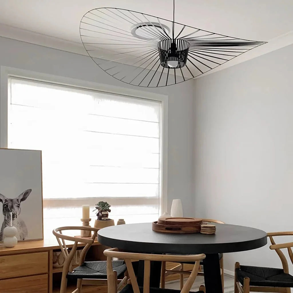 Lampa Wisząca Kapeluszowa Nowoczesna w Stylu Retro - 11
