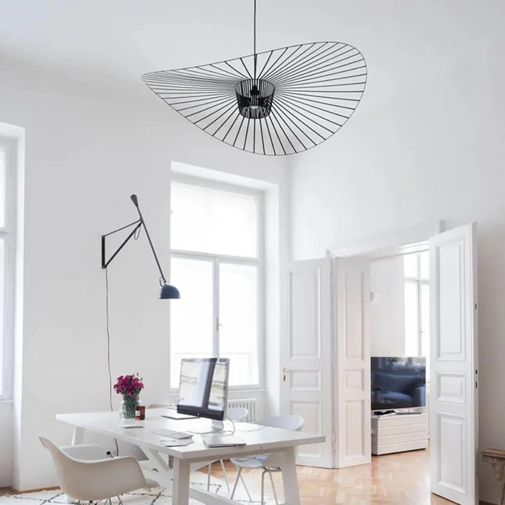 Lampa Wisząca Kapeluszowa Nowoczesna w Stylu Retro - 13