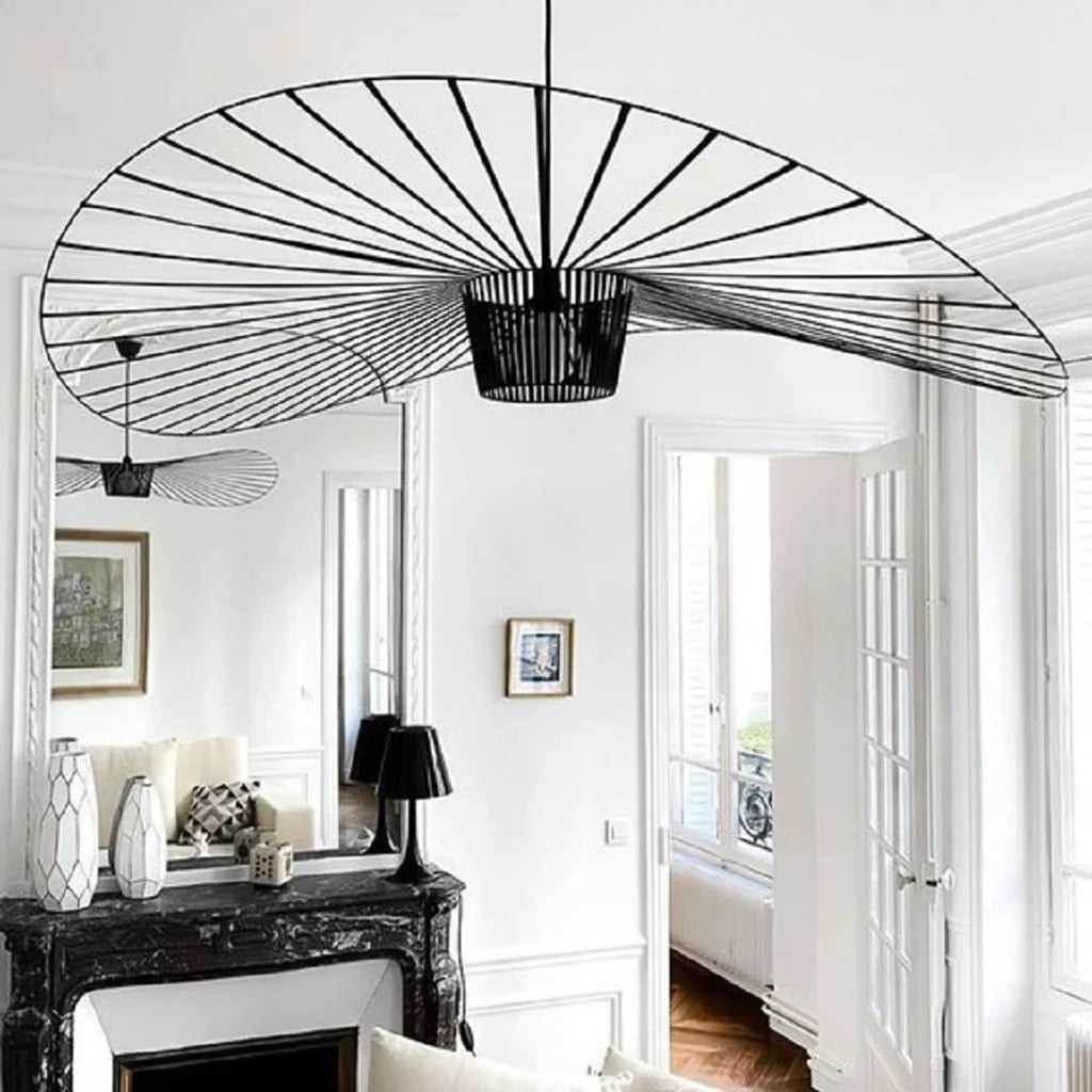 Lampa Wisząca Kapeluszowa Nowoczesna w Stylu Retro - 14