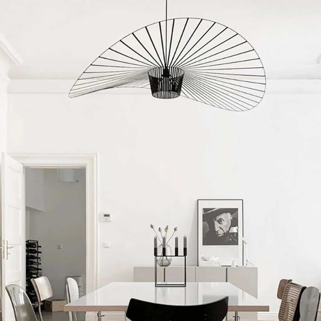Lampa Wisząca Kapeluszowa Nowoczesna w Stylu Retro - 15