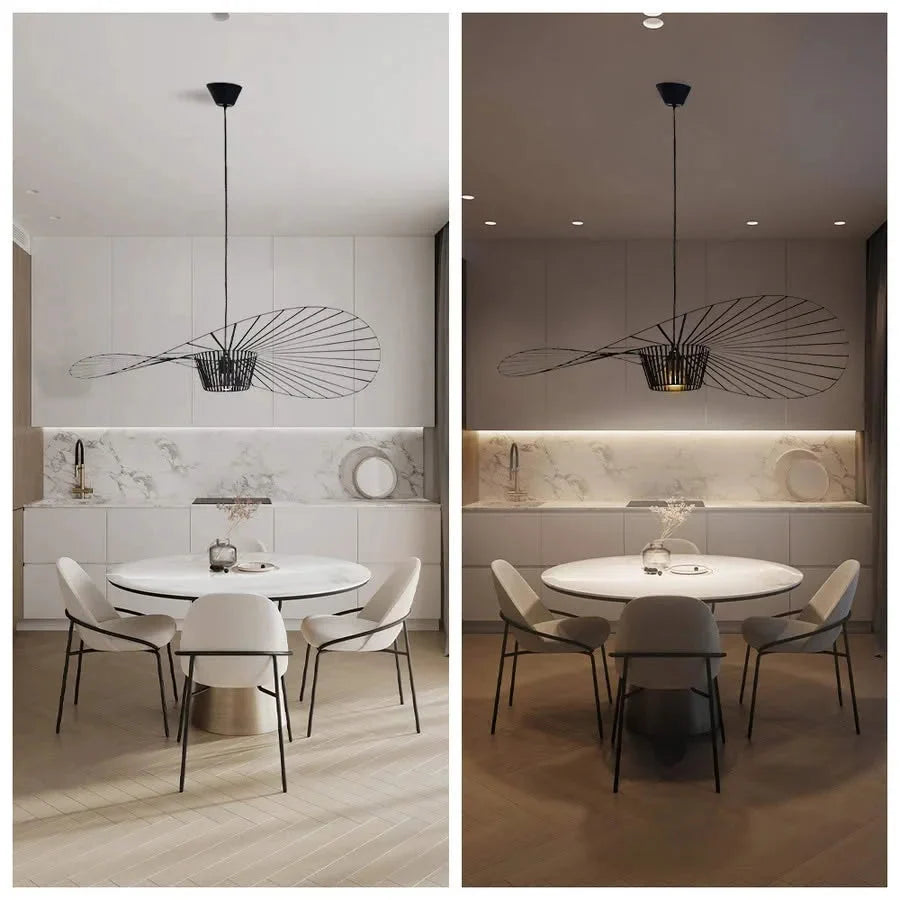 Lampa Wisząca Kapeluszowa Nowoczesna w Stylu Retro - 6