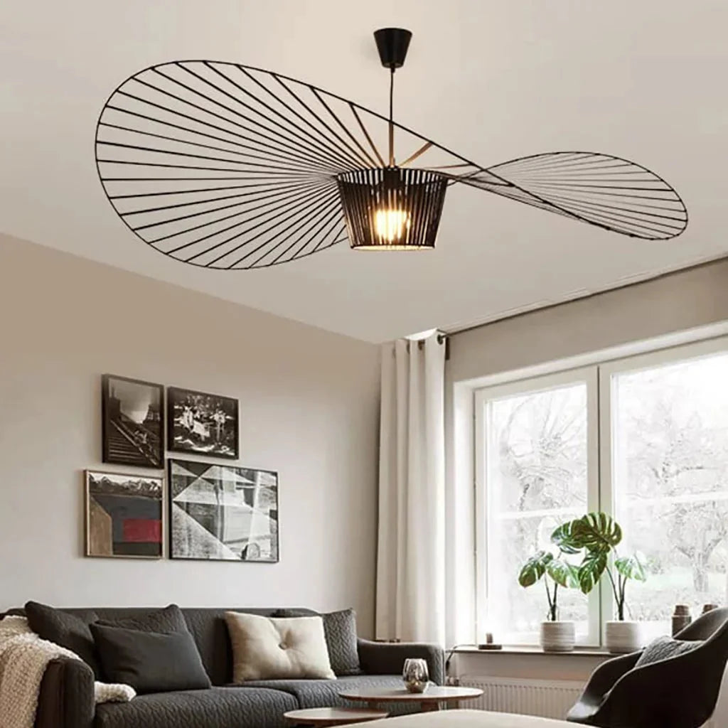 Lampa Wisząca Kapeluszowa Nowoczesna w Stylu Retro - 8