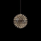 Lampa Wisząca Kulista Modern z Zintegrowanymi Diodami LED - Srebrny
