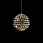 Lampa Wisząca Kulista Modern z Zintegrowanymi Diodami LED - Srebrny