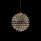 Lampa Wisząca Kulista Modern z Zintegrowanymi Diodami LED - Srebrny