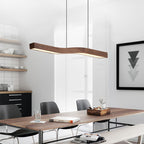 Lampa Wisząca Minimalistyczna z Drewnianym Wzorem i Regulacją Jasności - 13