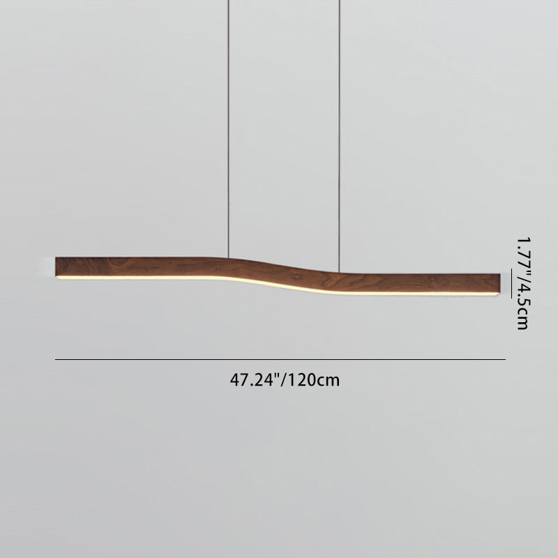 Lampa Wisząca Minimalistyczna z Drewnianym Wzorem i Regulacją Jasności - 7