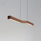 Lampa Wisząca Minimalistyczna z Drewnianym Wzorem i Regulacją Jasności - 10