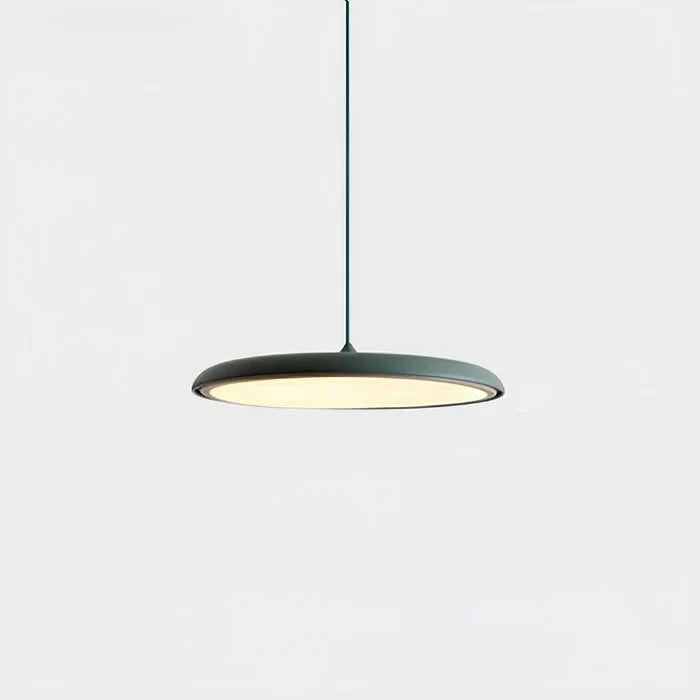 Lampa Wisząca Minimalistyczna z Okrągłym Kloszem i Wbudowanym Źródłem Światła - 11