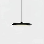 Lampa Wisząca Minimalistyczna z Okrągłym Kloszem i Wbudowanym Źródłem Światła - Czarny