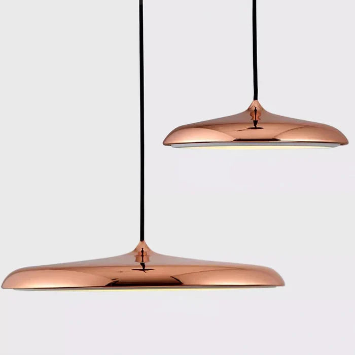 Lampa Wisząca Minimalistyczna z Okrągłym Kloszem i Wbudowanym Źródłem Światła - 15