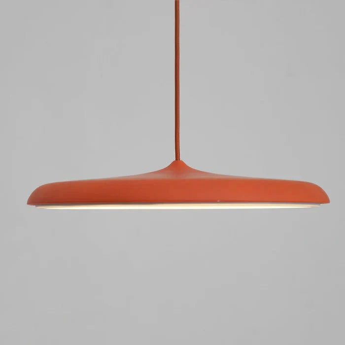 Lampa Wisząca Minimalistyczna z Okrągłym Kloszem i Wbudowanym Źródłem Światła - 22