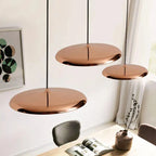 Lampa Wisząca Minimalistyczna z Okrągłym Kloszem i Wbudowanym Źródłem Światła - 32