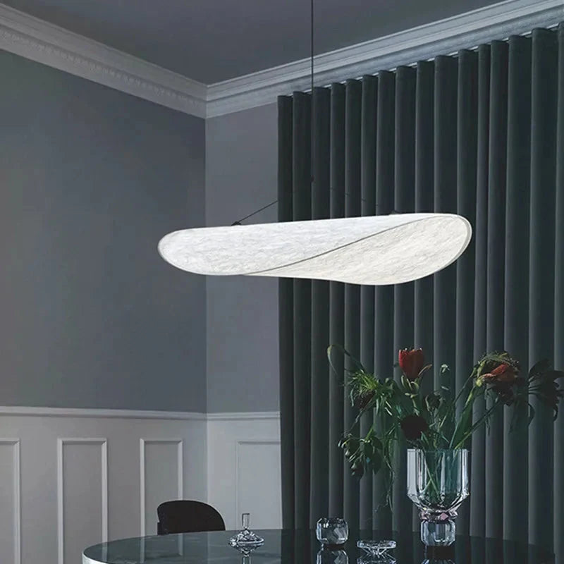 Lampa Wisząca Minimalistyczna z Organicznym Kloszem - 3