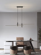 Lampa Wisząca Minimalistyczna z Regulowaną Wysokością i Funkcją Ściemniania - Czarny