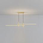 Lampa Wisząca Minimalistyczna z Regulowaną Wysokością i Funkcją Ściemniania - Złoty