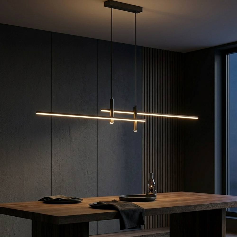 Lampa Wisząca Minimalistyczna z Regulowaną Wysokością i Funkcją Ściemniania - 3