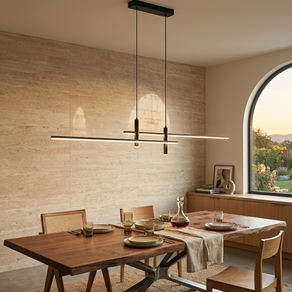 Lampa Wisząca Minimalistyczna z Regulowaną Wysokością i Funkcją Ściemniania - 4