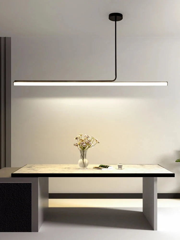Lampa Wisząca Minimalistyczna z Tubą LED nad Stół - 3